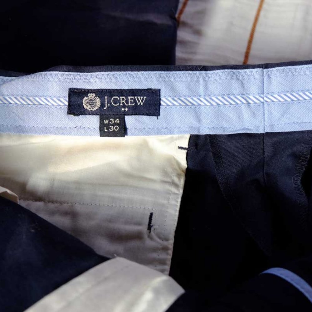 NWOT J CREW SLIM BEDFORD PANTS 34W/30L